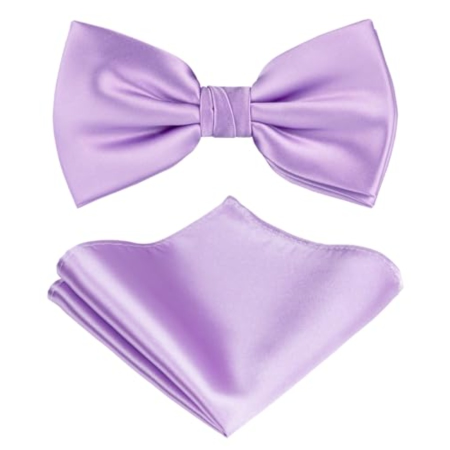 Solid Color Pre-tied Bow Tie a - Pocket Square Set recensione e prezzo