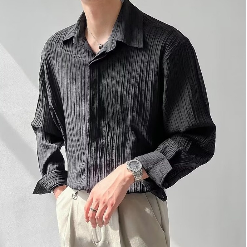 Black Apricot White Long-sleev - Korean Men Formal Wear recensione e prezzo